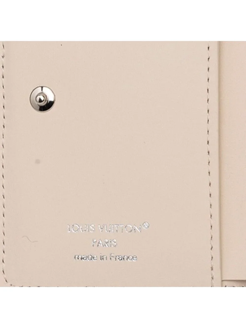 Louis Vuitton Monogram Mahina Portefeuille Clair Bifold Wallet Compact Blue